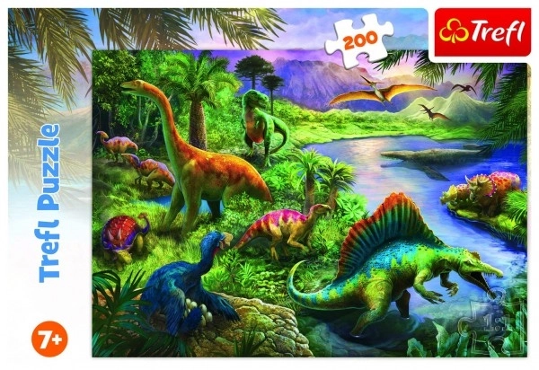 Puzzle Dinosauri 200 komada 48x34cm u kutiji 33x23x4cm