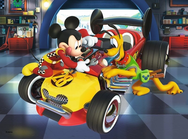 TREFL puzzle MICKEY MOUSE: priprema za utrku, 20 dijelova