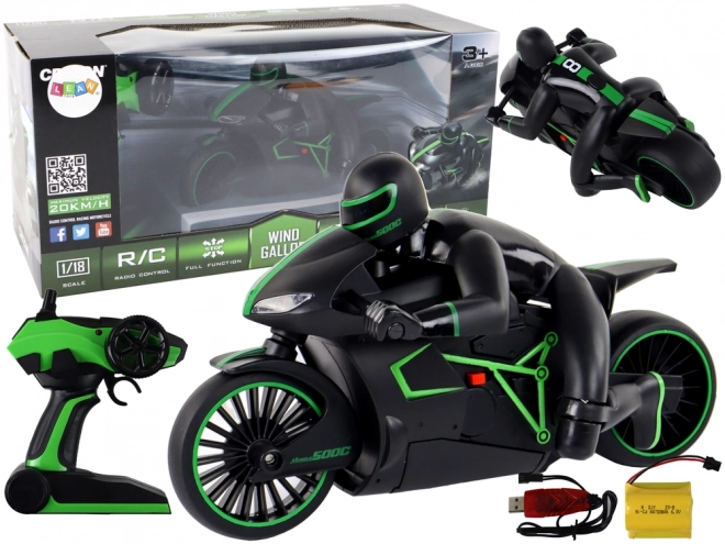 RC motor s brzinom 20 km/h, zelena