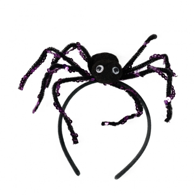 Vrpca za kosu Halloween s crnim paukom