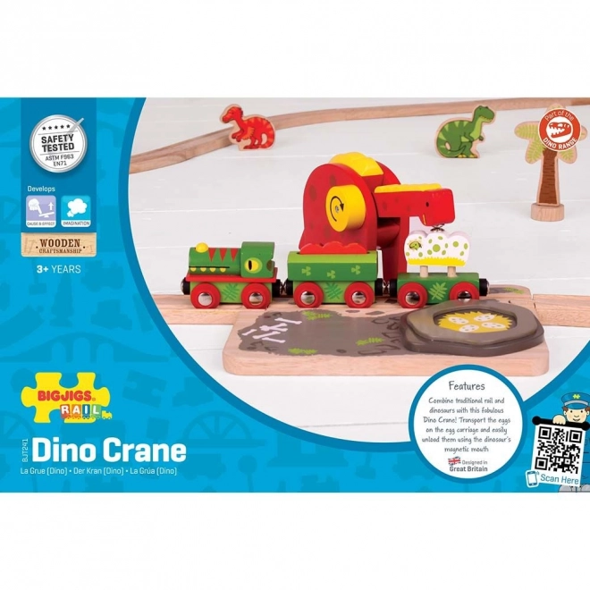Bigjigs Rail Dinosauri dizalica
