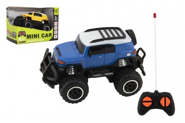 Auto RC mini SUV plast 14cm 27MHz dalj. upr. na bat. sa svj. 2 boje u kutiji 16x12x10