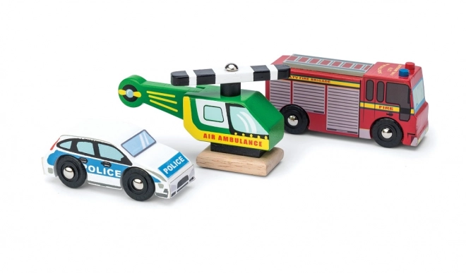 Le Toy Van set drvenih spasilačkih vozila