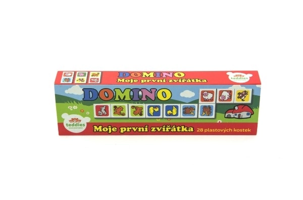 Domino Moje prve životinje 28 kom društvena igra u kutiji 21x6x3cm