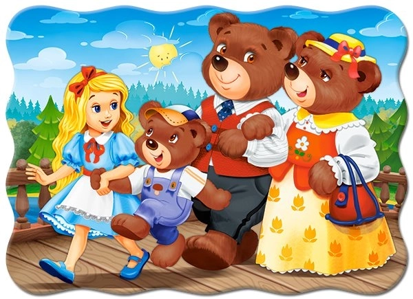 Puzzle 30 komada Zlatokosa i tri medvjeda