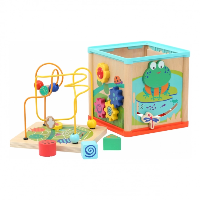 Small Foot Drvena motoricka kocka Vrt