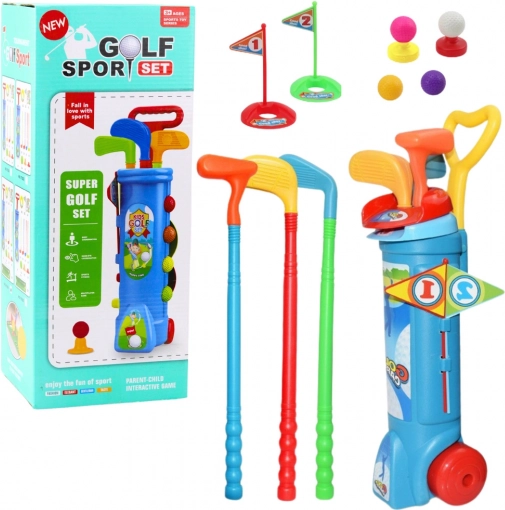 Dječji set za golf s kolicima - 20 dijelova