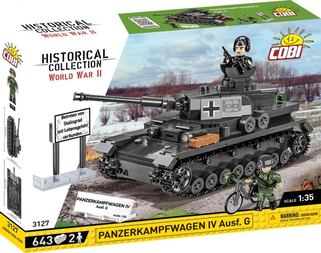 COBI 3127 Drugi svjetski rat Njemački tenk Panzerkampfwagen IV Ausf. G 1:35