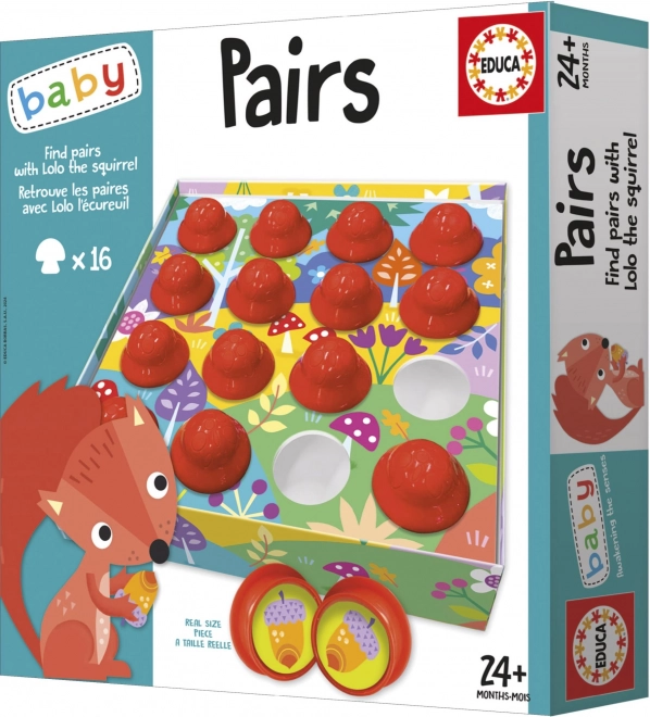 EDUCA Baby Pronađi parove s vjevericom Lolo