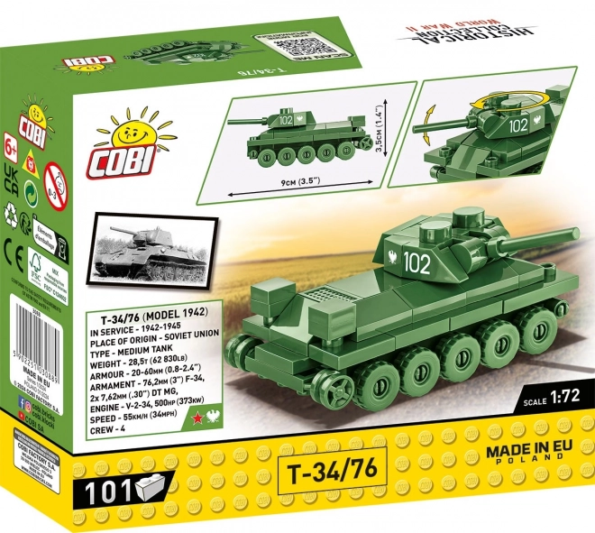 Građevinski set tenka T-34/76