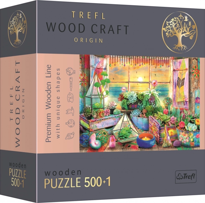 Složiva slagalica TREFL Wood Craft Origin Plažni kućica 501 komad