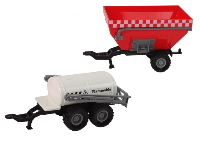 Veliki traktor s LED svjetlima i zvukovima - set od 2 poljoprivredne mašine