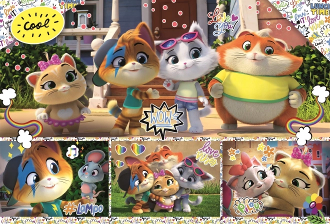 Puzzle 100 dijelova 44 CATS – uigrana ekipa prijatelja