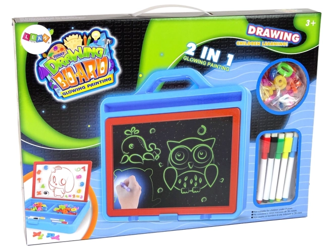 Magnetska ploča za crtanje Glowing Paint 2u1