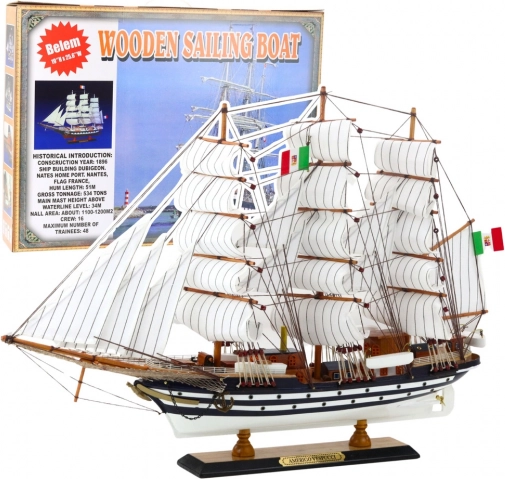 Dekorativni Model Jedrenjaka Amerigo Vespucci 64x46cm