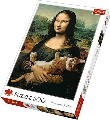 Puzzle Mona Lisa s mačkom Murčekom, 500 dijelova