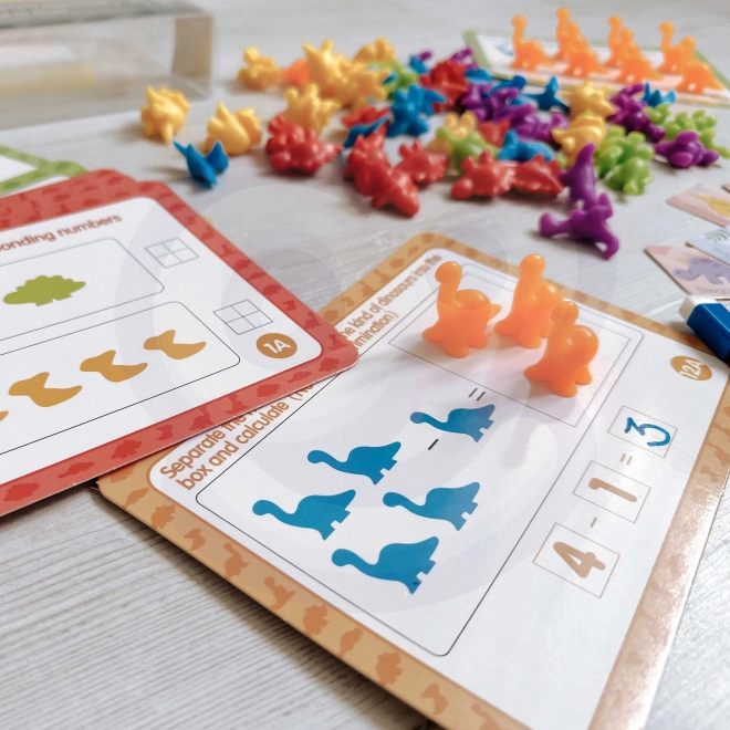 WOOPIE Edukativni Set Učenje Brojanja Montessori Dino Puzzle 95 kom
