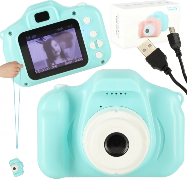 Dječji digitalni fotoaparat s igrama i HD videom 2,0" – Plava