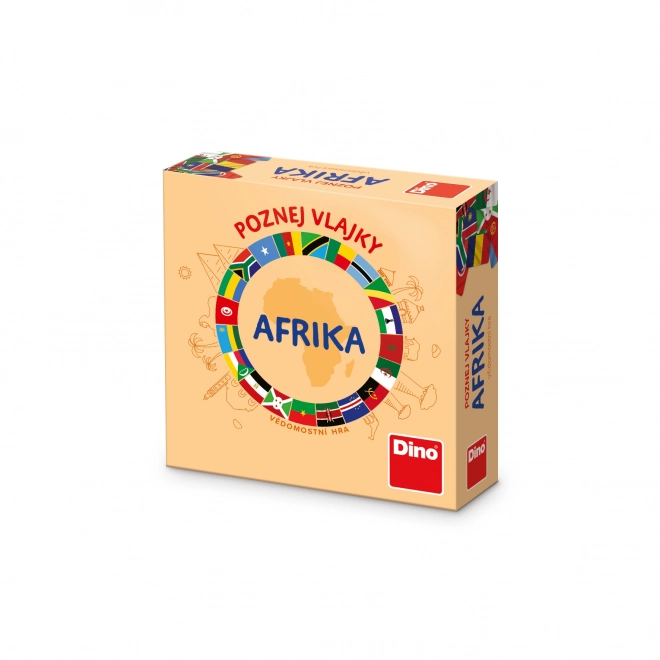 Dino putna igra Prepoznaj zastave Afrika