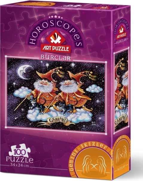 ART PUZZLE blizanci – znak zodijaka, 100 dijelova