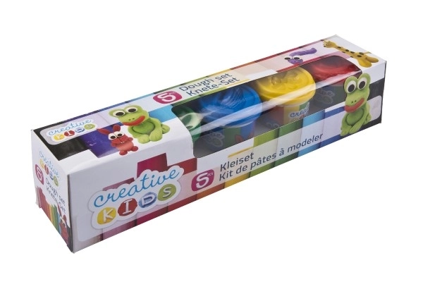 Modelina/Plastelina u posudama 5 kom mix boja u kutiji 40x8x8cm