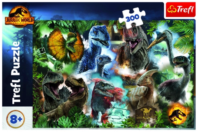 Puzzle 300 dijelova Omiljeni dinosauri Jurski svijet