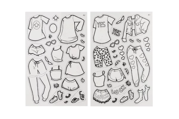 Kreativni set modne dizajnerice s čarobnim folijama u vrećici 23,5x23cm