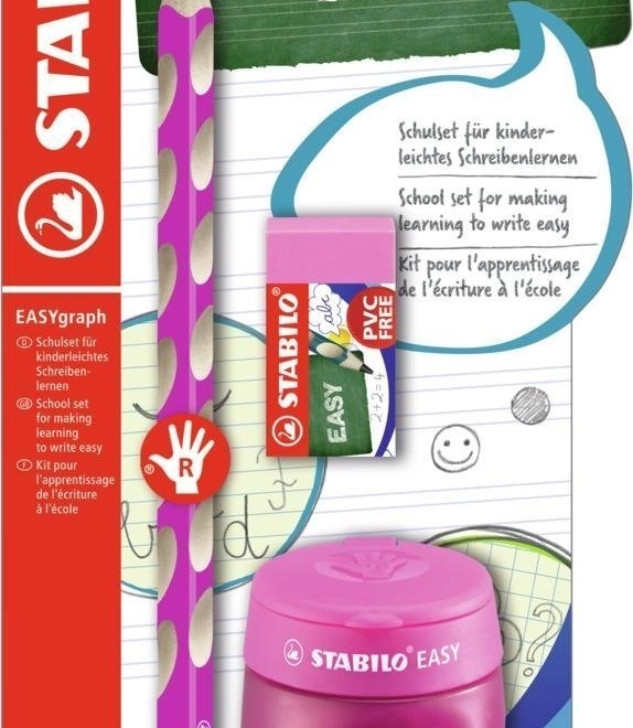 Stabilo Easygraph školski set za dešnjake ružičasti