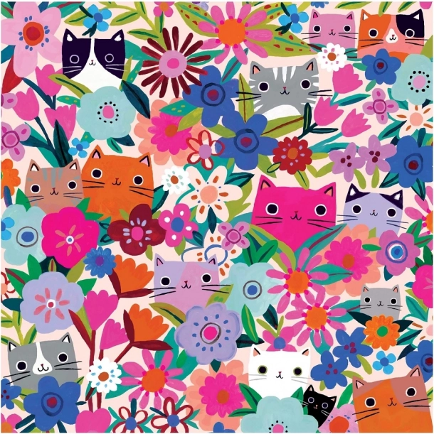 Puzzle Mačke u cvijeću 500 komada
