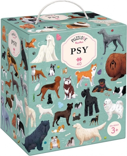 Puzzle od 40 dijelova Puzzlove – psi