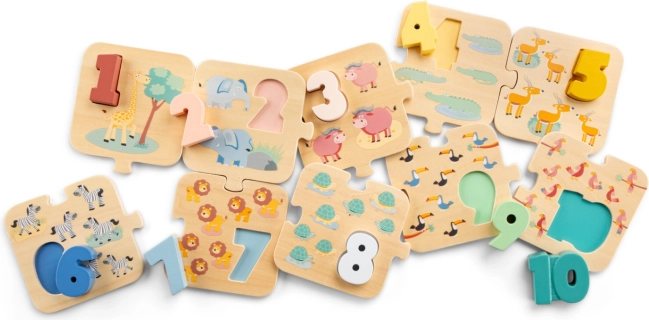Puzzle Safari - Učimo se brojeve