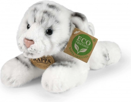 Rappa plišani bijeli tigar ležeći 17 cm eco-friendly