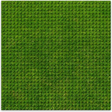 BRIXIES Plus dizajnerska građevna podloga trava 25,5 x 25,5 cm