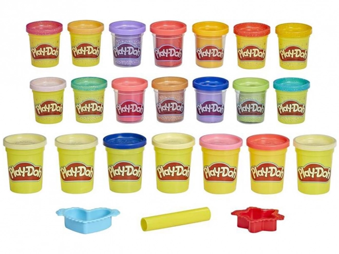 Play-Doh set sjajnih modelina Hasbro s 21 bojom i kalupima