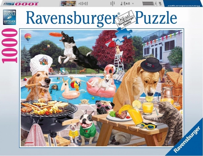 Puzzle Psi ljetni dani 1000 dijelova