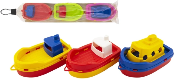 Šarene plastične čamčiće za vodu 14cm 3 kom