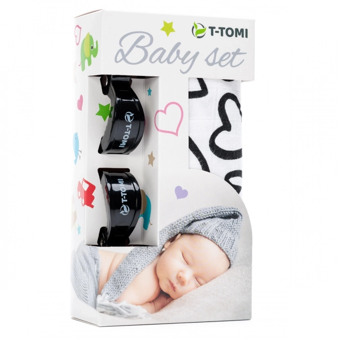 T-TOMI DJEČJI SET - Crna srca