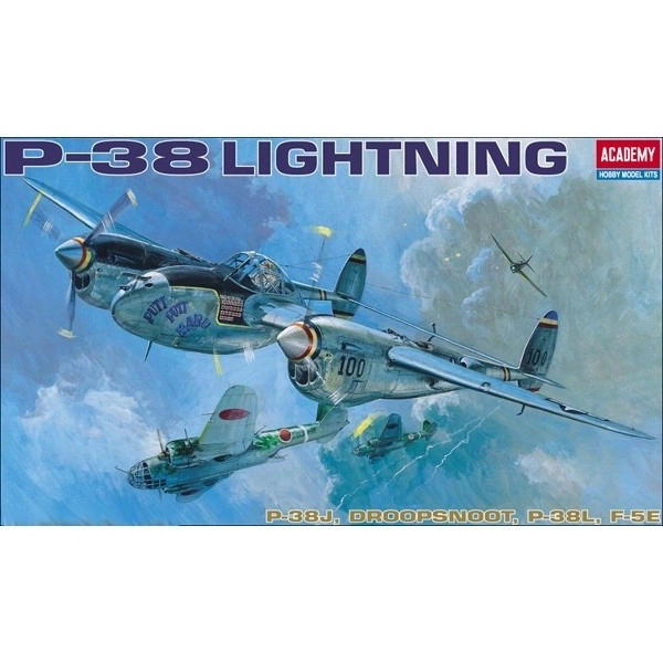 Model zrakoplova Academy P-38 E/J/L Lightning 1:48