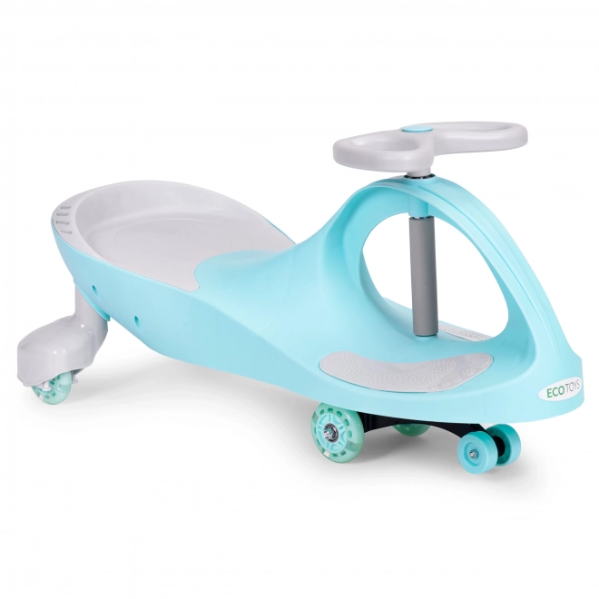 Dječji auto sa svjetlećim kotačima plavi Ecotoys