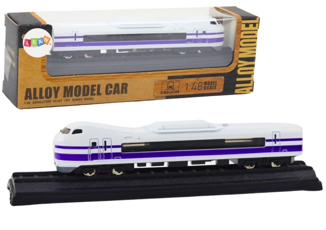 Model Kolekcionarski Vagon Vlaka 1:48 Metalni bijelo-ljubičasti
