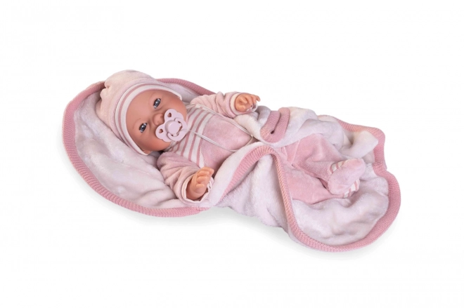 Antonio Juan 14155 BIMBA - mrkajuća lutka beba sa zvukovima i mekim tkaninskim tijelom - 37 cm