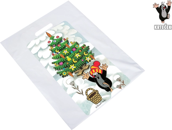 Poklon-vrećica Krtica veličina L 36,5 × 44,5 cm Božić