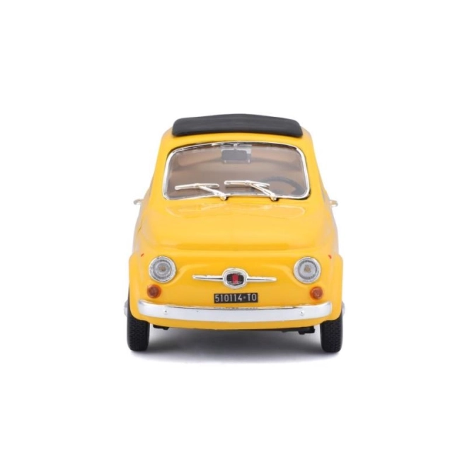 Bburago model automobila Fiat 500 F 1965 žuti 1:24