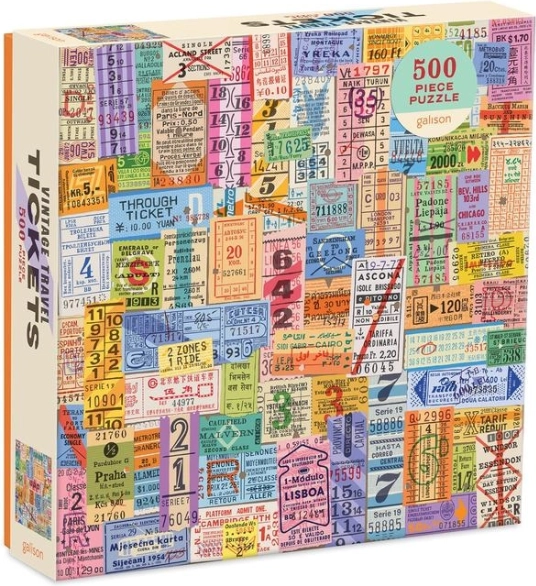 Galison puzzle Vintage vozne karte 500 dijelova