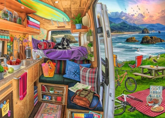 RAVENSBURGER puzzle pogled iz kampera XXL 500 dijelova