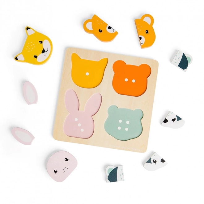 Drvene slagalice s ubacivanjem i brojanjem Bigjigs Toys