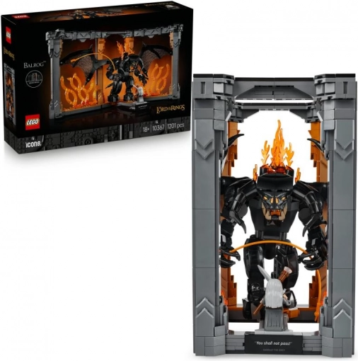 LEGO Icons Gospodar prstenova: book nook s Balrogom