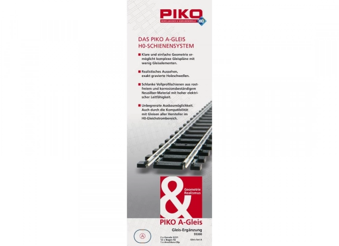 Piko Set tračnica A (osnovni oval) - 55300