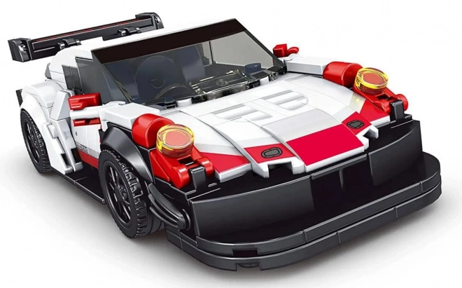 349el Set kockica sportskih automobila. Bijela
