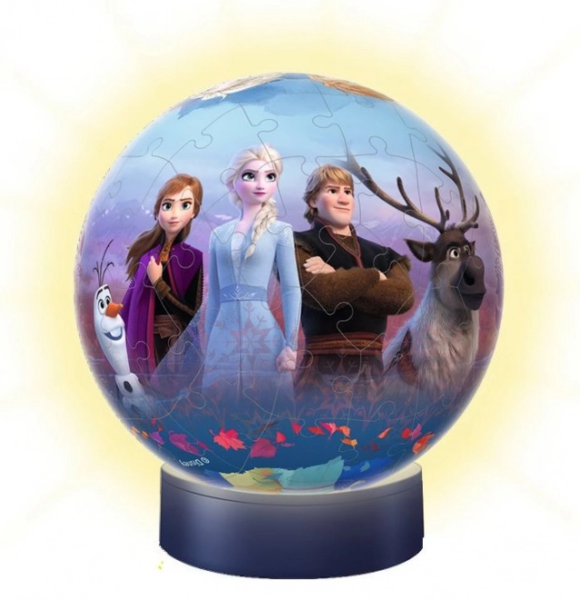 RAVENSBURGER Svjetleća puzzleball Snježno kraljevstvo 2, 72 dijelova